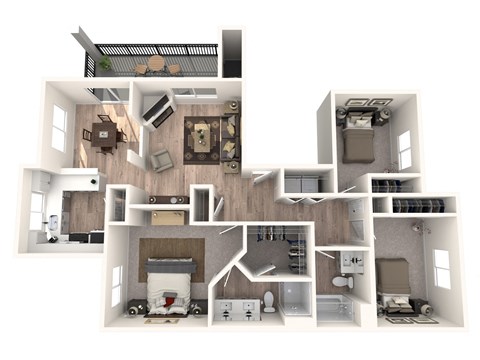 Evans Creek at Woodbridge Apartments in Redmond, Washington Redmond Floor Plan